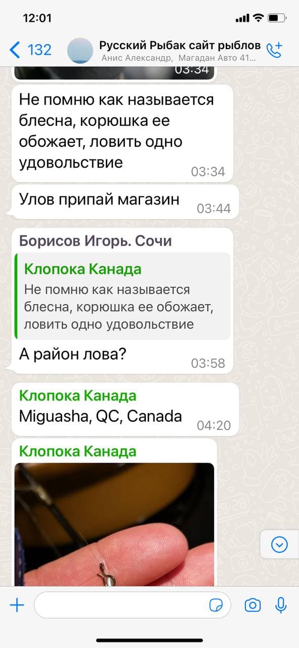 Блесна на корюшку с мушкой