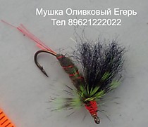 Мушка черный Егерь # 10 имитирует навозную муху которых много в солнечный день возле речки. Тело Черная шерсть Крыло Коричневая итальянская шерсть с микро люрексом фирмы Текстрим. щетинки красные мех Козы Ножки крыло гризли  Крючки Мустад - новегия