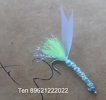 самосвалы Рачок 6 мм на корюшку Крыло мобискин KEIMURA TOXO Бородка УФ Лимонный  ZAK TACKLE Люрекс Кеймура и Фосфор Тохо . Тело FL BLUE/PEARL Spakrile BRAID WAPSI Цена 5 штук