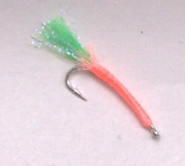 морковки на зубаря мальки морковки  на корюшку на японских серебряных крючках Креветка :6 мм с колечком 