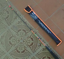 Удочка на корюшку  малоротую   для вольфрамовых блесен с лавсановым кивком в комплекте ( удочка леска 0.12 мм вольфрамовая серебреная блесна с мушкой - 2 штуки чехол и упаковка )Стингер ARCTIC 2 ( 600 мм)