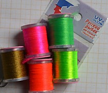 Antron Yarn spool Wapsi нахлыстовый материал положительной плавучести для бородок на корюшку, ставриду, саргана, омулевых настроев, мушек на хариуса, симу и омуля высокого качества с Голубым УФ отсветом