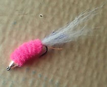 Мушки на Кольский Стример Яркая Креветка на  Горбушу Семгу  Кумжу Арктического Гольца японский крючок  Maruto C40 HW # 4 Тело синель HARELINE  Large Trillobat Antron  Cinellie Fl Fuchsia