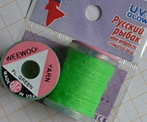 цвет мушек на корюшку зубатку шерсть Вапси фл Зеленая