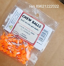 CHEW BALLS 6 mm FL Orange WAPSI Iикра силиконовая 6 мм оранжевая цвет мягкая прочная икра лосося для Камчатского настроя на гольца мальму хариуса ручьевую форель пеструшку