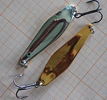 Блесна на Тайменя ленка щуку блесна меди Stinger Catcher  Медная блесна колебалка на тайменя и ленка  Серебро + латунь Вес блесны 23 грамма