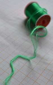Антрон" для мушек фирмы "Веньрд" Англия цвет-зеленый №13 ANTRON YARN VENIARD GLO Brite UV