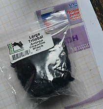 Синель для тела лоссей мушки на Семгу, кижуча и кете фирмы Харелайнер Черная толстая