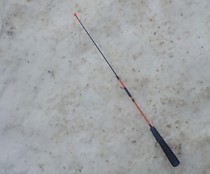 Удочка на корюшку зубаря навагу для вольфрамовых блесен с лавсановым кивком в комплекте ( удочка леска 014 мм вольфрамовая серебреная блесна с мушкой - 2 шт чехол и упаковка Стингер ARCTIC 2 ( 600 мм)