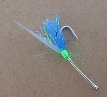 самосвалы на корюшку Хит № 6 мм фосфорные Крылышко Пленко Тохо Вата УФ Синий Антрон Текстрим люрекс Фосфор и Кеймура фирмы Тохо Крючки Япония без зацепа жала колечко  Цена за 10 шт