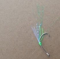 Салатовые самосбросы на корюшку Зубаря Навагу Лазарево Джауре Оха Калагирь Нерпечье Лунский Короткое жало легко стяхивать рыбу Колечко цена за 10 штук