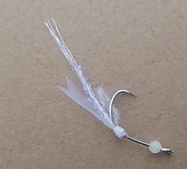 Белые самосбросы на корюшку Зубаря Навагу Лазарево Джауре Оха Калагирь Нерпечье Лунский Короткое жало легко стяхивать рыбу Колечко цена за 10 штук