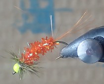 Уловистые грузовые мушки на Хариуса мелкого ленка ручьевую Форель мальму пеструшку каменку на крючках Мустад # 10 с длинным телом из синели SUPERFLU  Cristal Chenille -Small