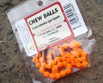 CHEW BALLS 6 mm FL  ORANGE WAPSI мягкая прочная икра Горбуши   лосося для Камчатского настроя на гольца мальму хариуса ленка