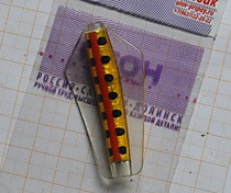 бланк блесны тасманский дьявол на ленка и щуку  коричневый с красной полосой